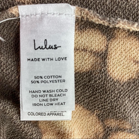 LULUS It's a Lifestyle Brown Tie-Dye Lounge Shorts - Picture 6 of 7